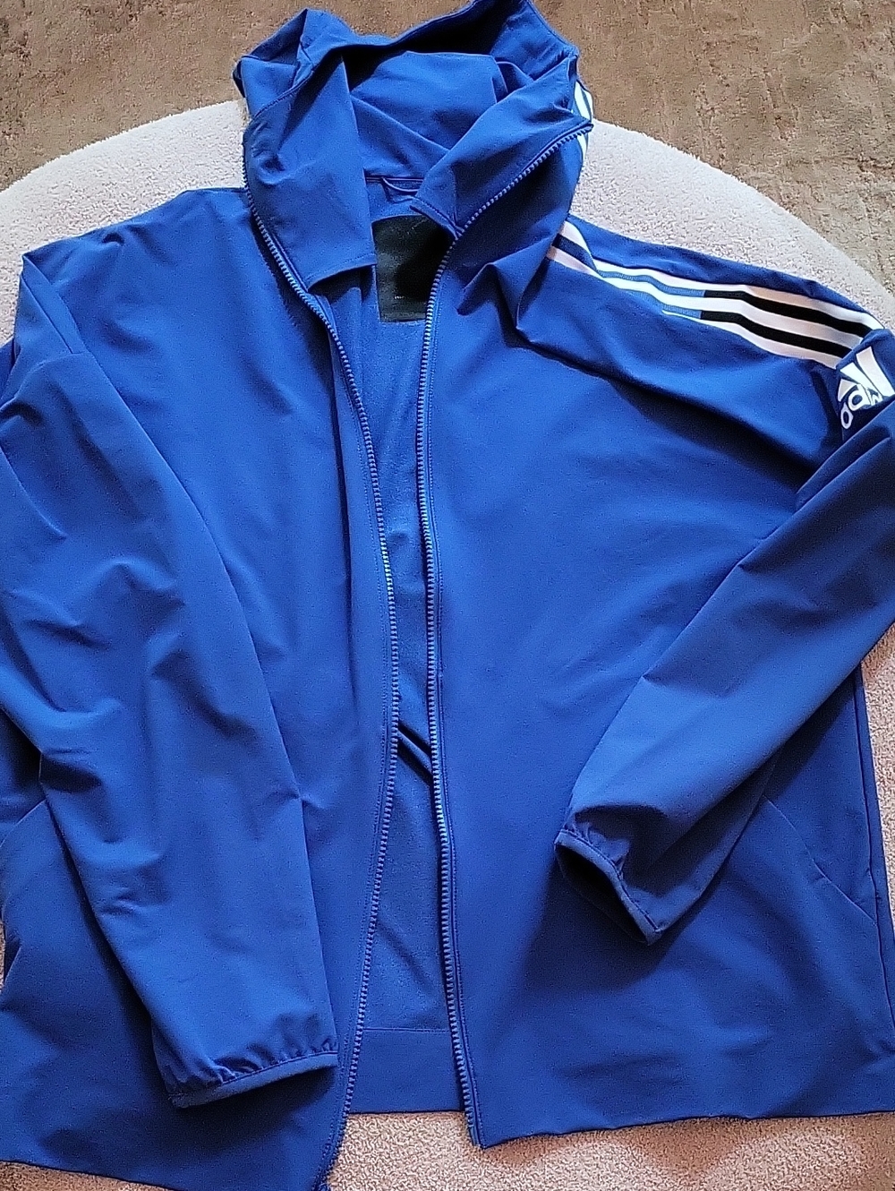 Adidas Zip-Up Windbreaker with Hood